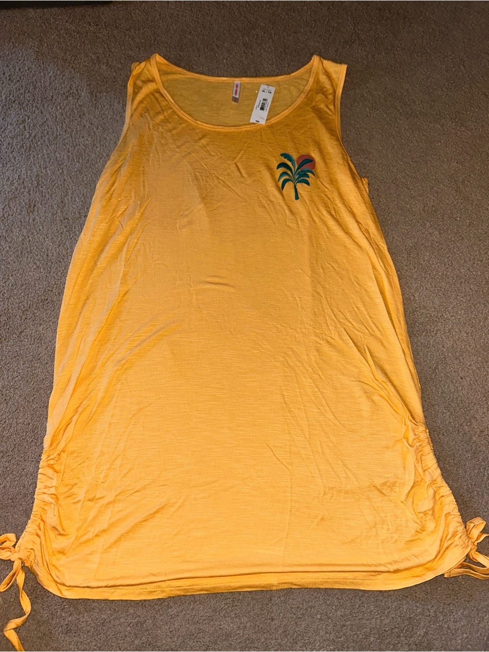 Yellow Bathing Suit Cover-Up